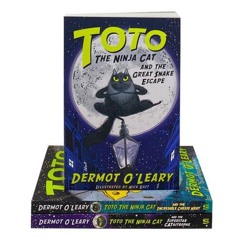 Toto The Ninja Cat Series 3 Book Set - The Incredible Cheese Heist The Great Snake Esc..