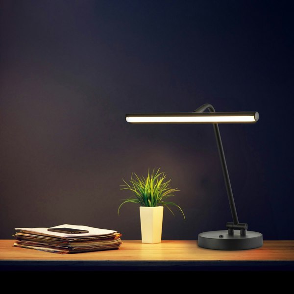 Modern Picture Light Designed LED Black Desk Lamp with Touch Dimmer Button Image 7