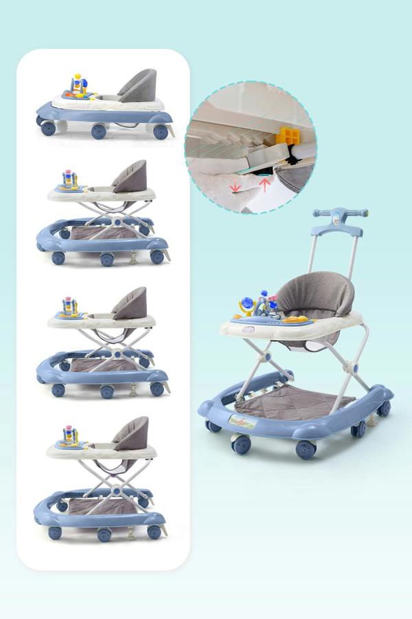 Living and Home Foldable & Adjustable Baby Walker