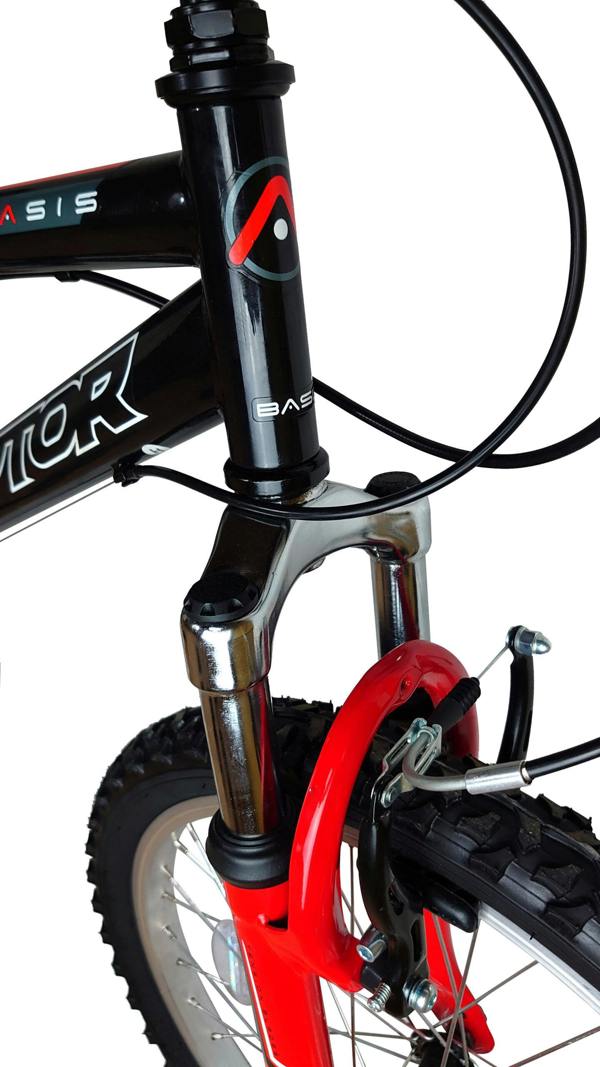Basis Bikes Basis Raptor Junior Hardtail Mountain Bike, 20" Wheel - Gloss Black/Red