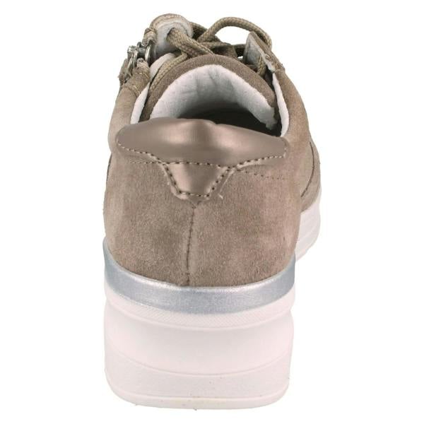 DB Shoes Ladies DB Shoes Casual Wide Trainer With Removable Insole Arabia