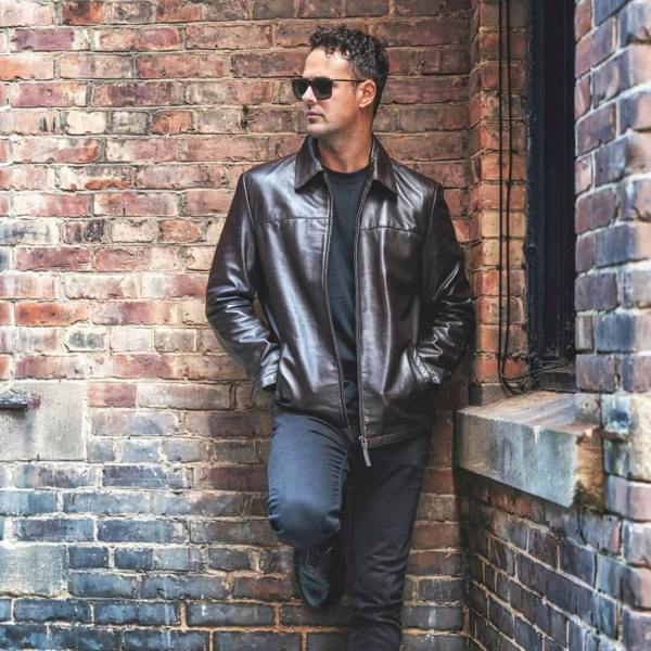 PRIMEHIDE Men’s Brown Retro Leather Jacket – Henry