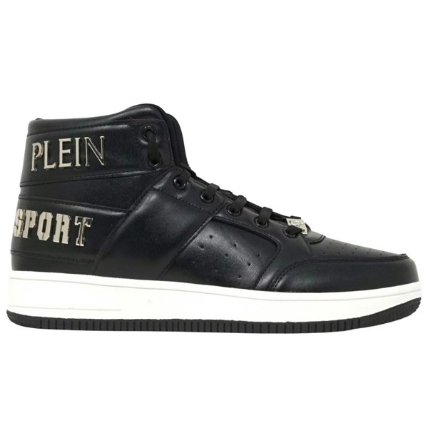 Plein Sport Hi-Top Bold Brand Sneakers - Black