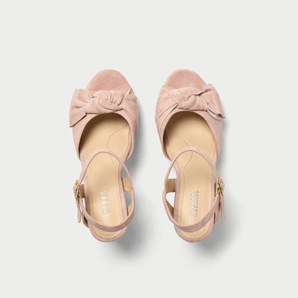 Calla Lizzie Shoes - Soft Rose Suede