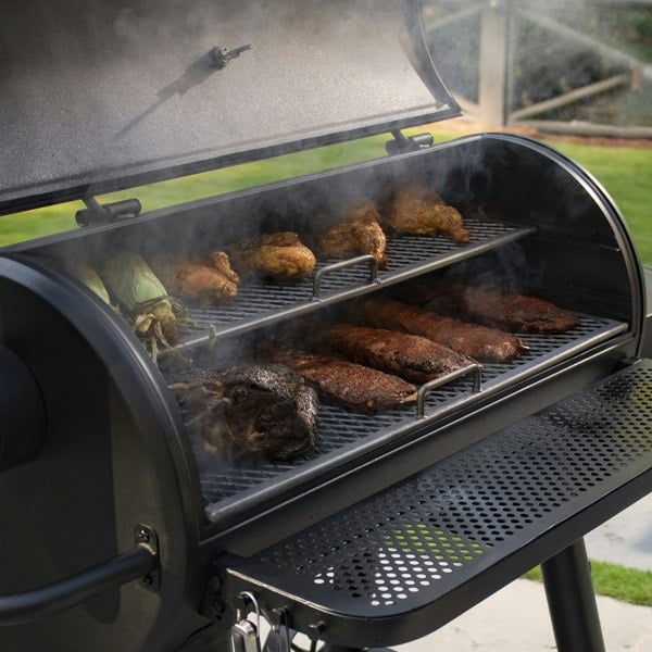 Char-Griller® Grand Champ™ Offset Smoker & Grill - 1200 sq in Heavy-Duty BBQ Smoker