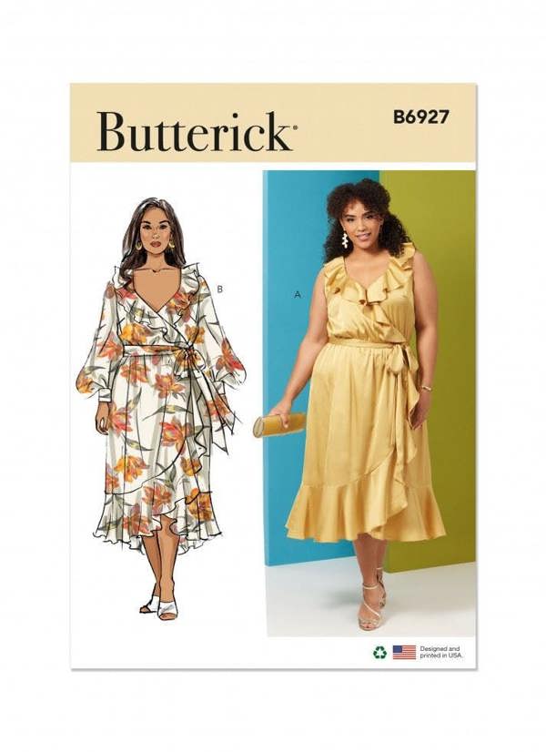 Butterick Sewing Pattern 6927, Dresses for Women, W2 (20W-22W-24W-26W-28W) - Intermediate