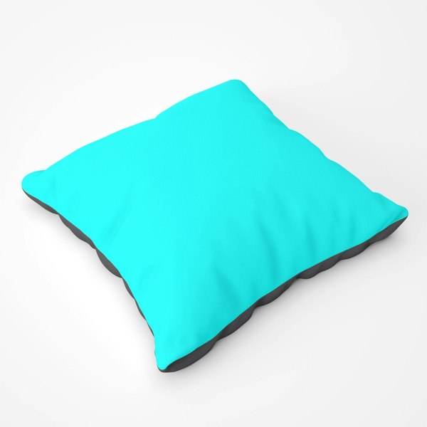 Warren Reed Electric Blue Floor Cushion