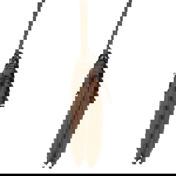 Assots London 'MARIA' Tan Pebble Grain Real Leather Crossbody Phone Bag