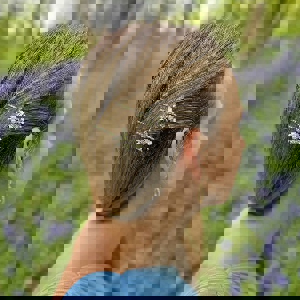 wedding hair clips silver pearl hair slides