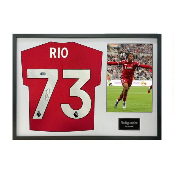 Rio Ngumoha Signed Liverpool Shirt Classic Frame (ACG Cert)