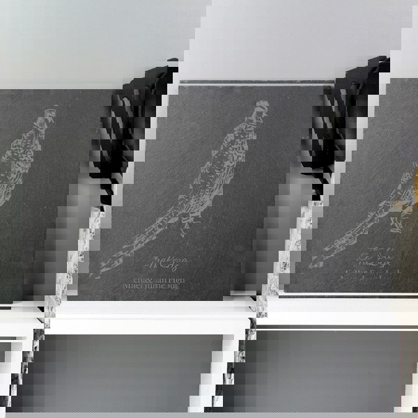 Personalised Memento Company Personalised Pheasant Slate Placemat