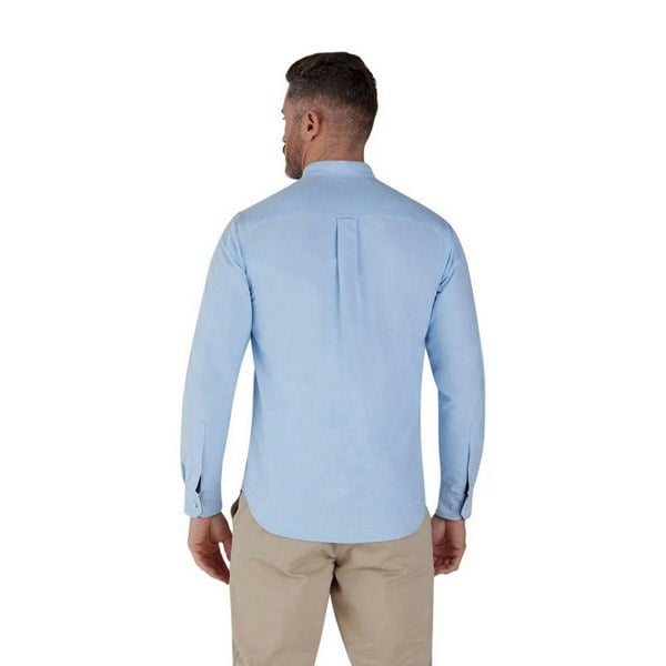 Raging Bull Mens Oxford Classic Long-Sleeved Shirt - Sky Blue