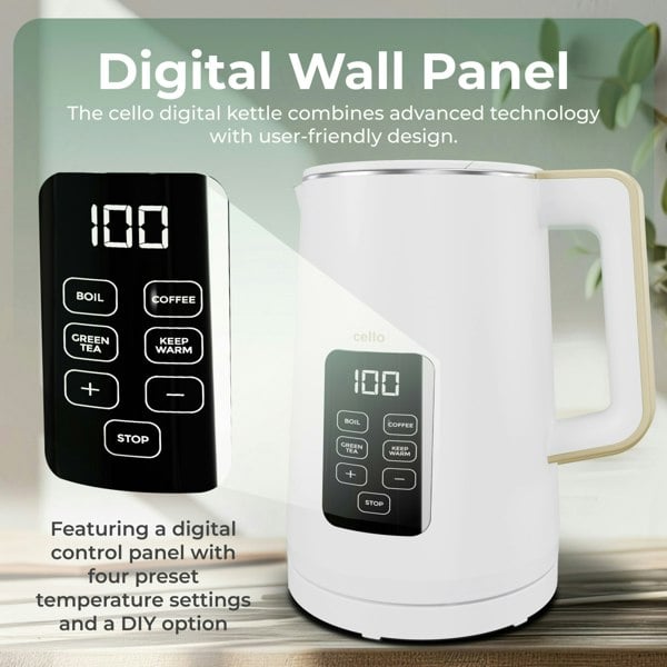 Cello Digital Kettle with Temperature Control