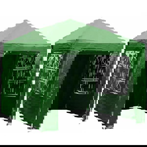 Gr8 Garden Green Gazebo Marquee Awning Beach Party Camping Tent Canopy 3 x 3m