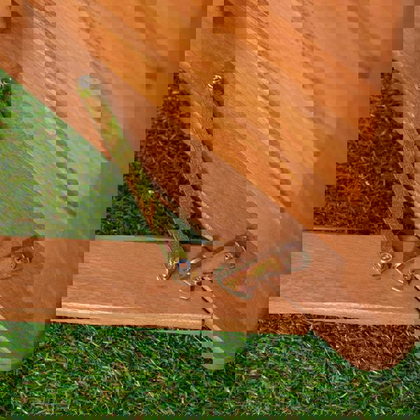 Samuel Alexander Set of 4 Bowness Outdoor Garden Patio Wooden Folding Chairs