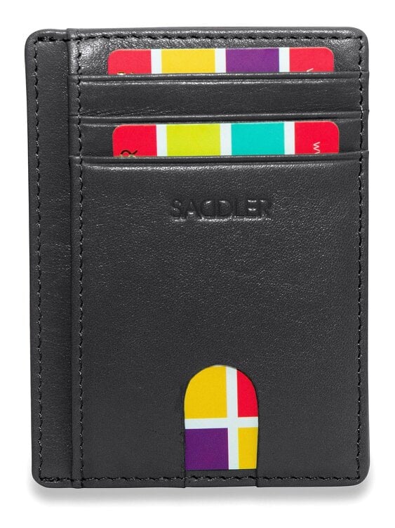 SADDLER Slim Leather Card Holder "Stella" – Handmade by Saddler |Gift Boxed