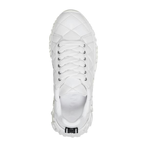 DKNY Womens/Ladies Lathen Lace Up Trainers - White - 