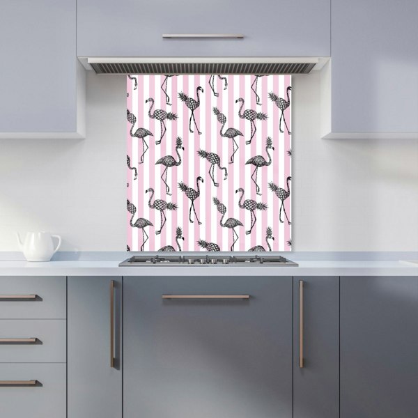 Warren Reed - Designer Pineapple Flamingo Kitchen Splashback