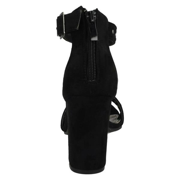 Spot On Ladies Spot On Mid Chunky Heel Sandals