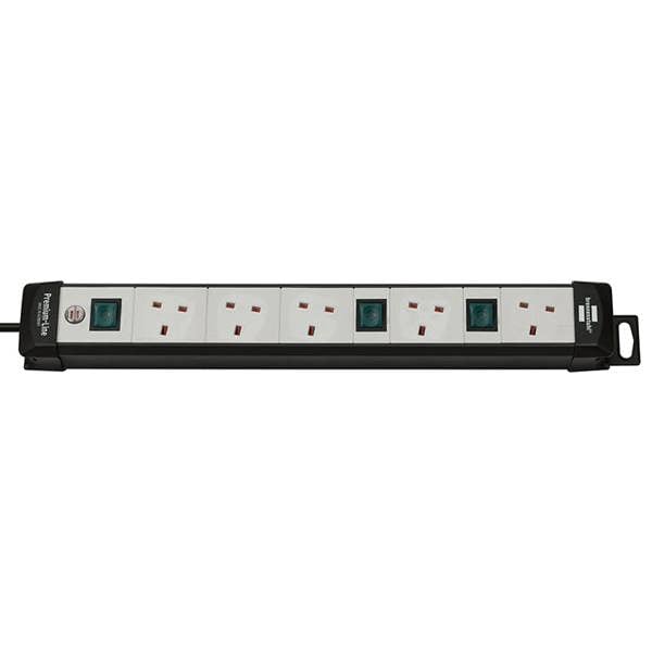 Brennenstuhl Extension Lead 5 Gang - 3 Metre Extension Lead 3x On/Off Switches