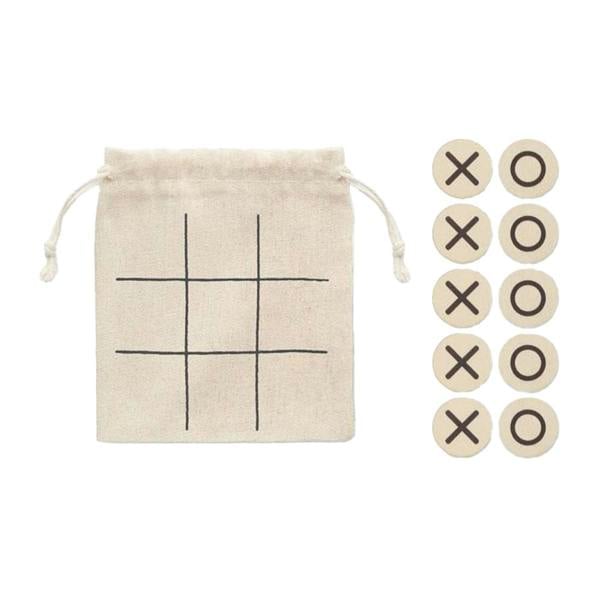 MidOcean Topos Wooden Tic-Tac-Toe Game - Beige - 