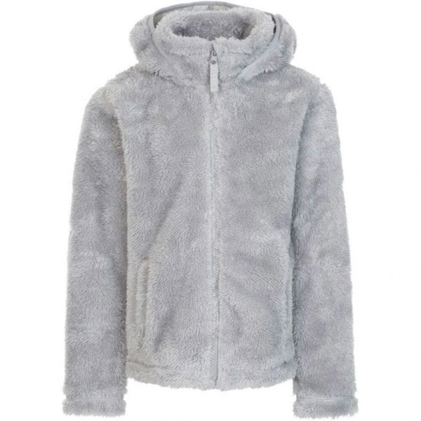 Trespass Girls Violetta Fluffy Fleece Jacket - Pale Grey