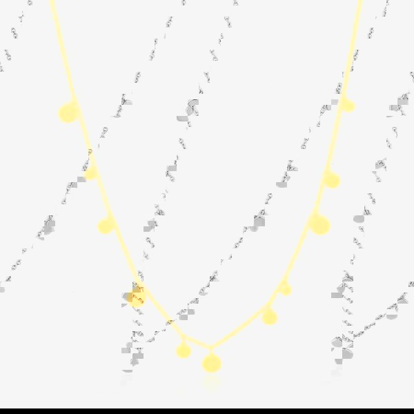 Ania Haie Geometry Class 14ct Gold Plated Multi Disc Necklace N005-01G