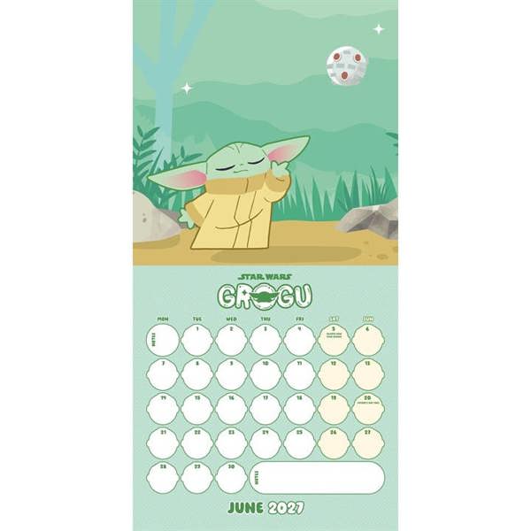 Disney Star Wars, The Mandalorian, Grogu Calendar 2027, Wall Calendars, Month To View, Entertainment, Gift