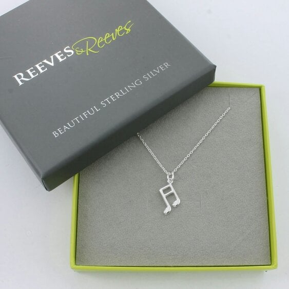 Reeves & Reeves Music Notes Necklace