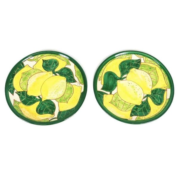 Signature - Lemons - Set Of 2 Small Plates