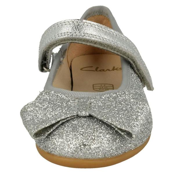 Clarks Girls Clarks Sparkly Bow Detailed Shoes Dance Bow T