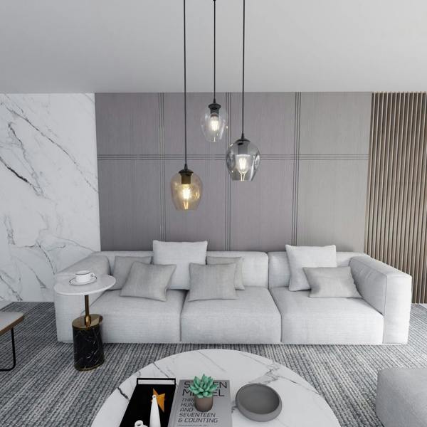 Emibig ISTAR Pendant lamp  3 x E27 Black with Transparent, Graphite and Amber Shade