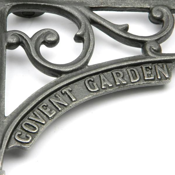 Pair of Antique Cast Iron 'Covent Garden' Victorian Style Shelf Brackets 