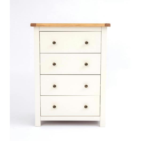 Maggiori 4 Drawer Chest of Drawers Brass Knob