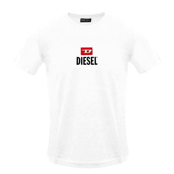 Diesel Mens Logo T-Shirt - White - 