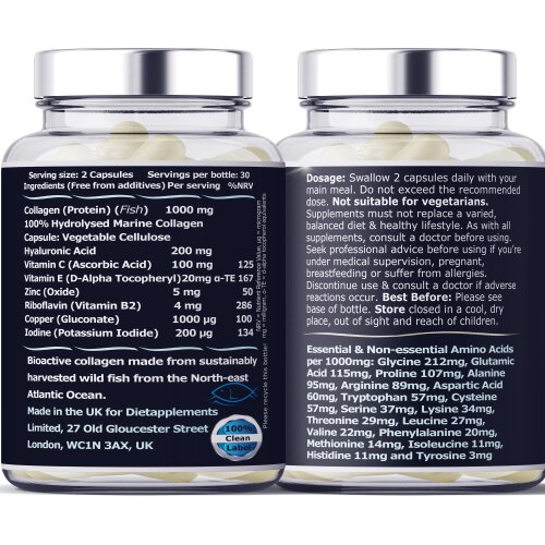 Dietapplements Marine Collagen & Hyaluronic Acid Complex