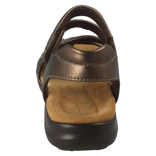 Clarks Ladies Clarks Casual Hook and Loop Sandals Kitly Ave