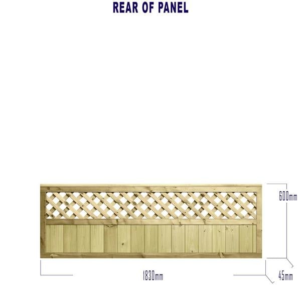 [amazon variation] urban panel pd fence panel [6ft x 1ft, 2ft, 3ft] 6