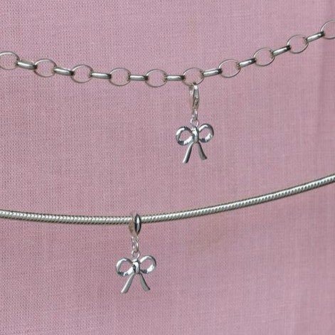 Sterling Silver Bow Charm - MYLEE London