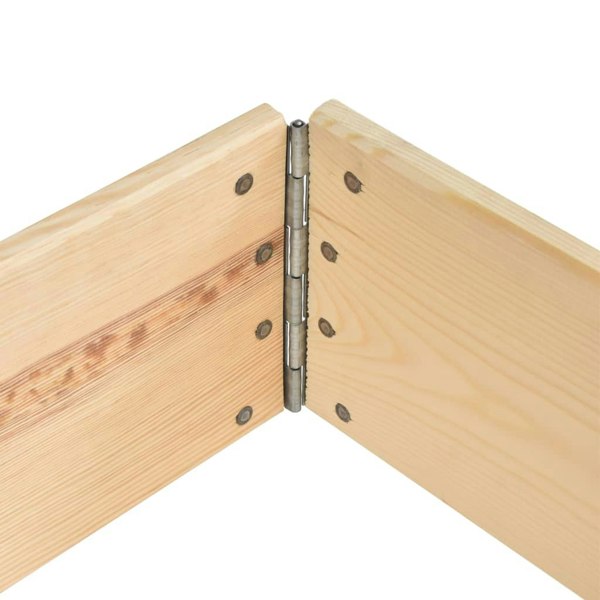 Berkfield Pallet Collar 100x100 cm Solid Pine Wood