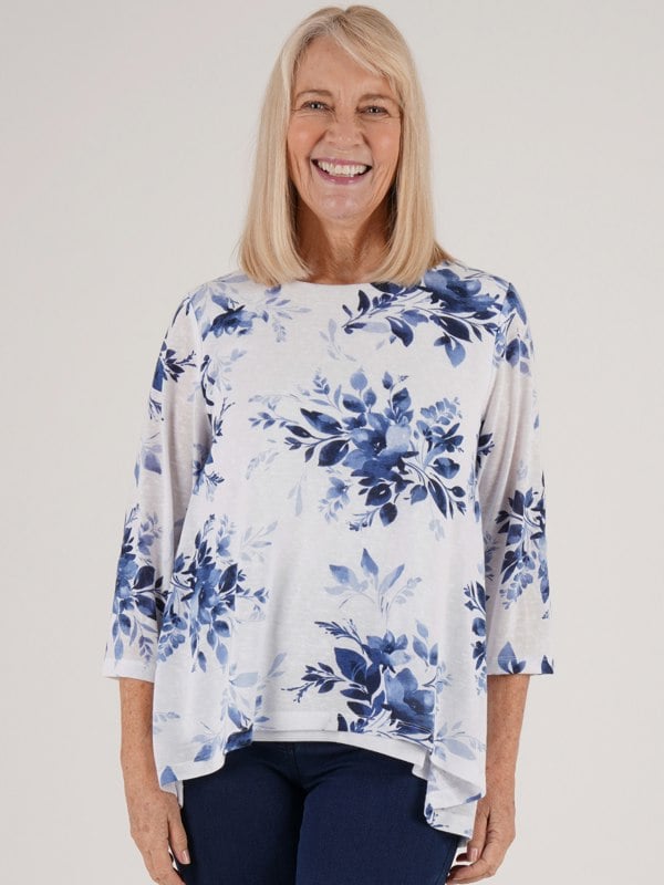 TIGI-Wear 2 Layer Floral Top