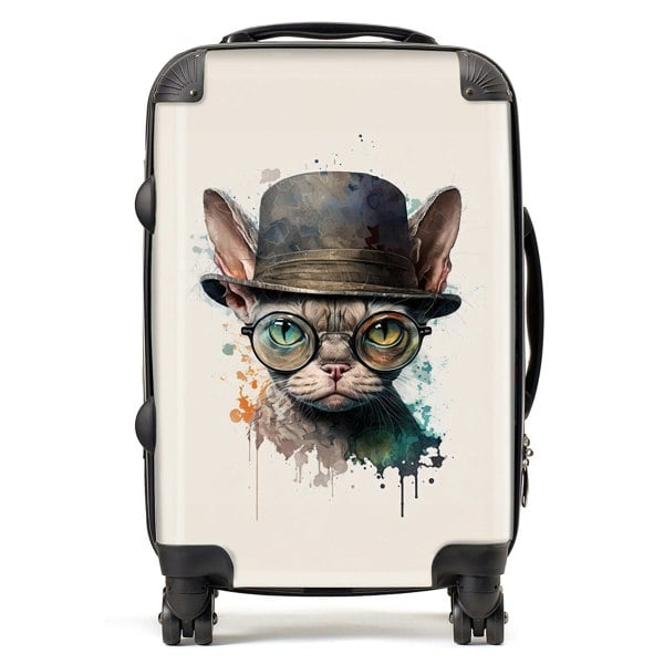 Warren Reed Devon Rex Cat Splashart Suitcase