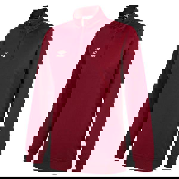 Umbro Womens/Ladies Club Essential Half Zip Sweatshirt - New Claret - 