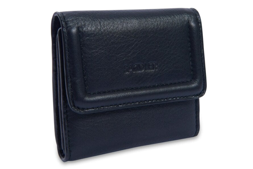 SADDLER "Edith" RFID Trifold Real Leather Card Case (Gift Boxed) - Black