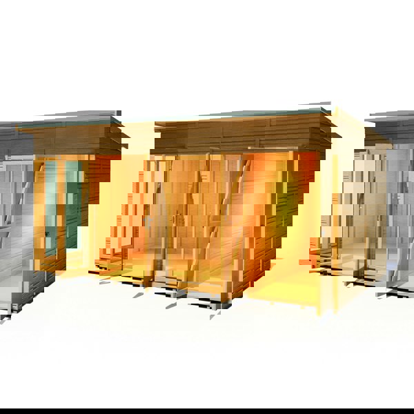 Shire Lela 16x8 Multiroom Summerhouse and Storage Shed - Best Shed