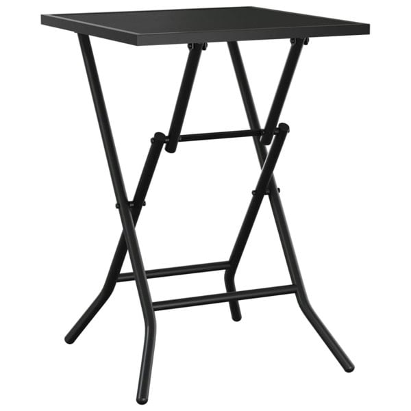 Berkfield Folding Garden Table Anthracite 50x50x72 cm Steel Mesh