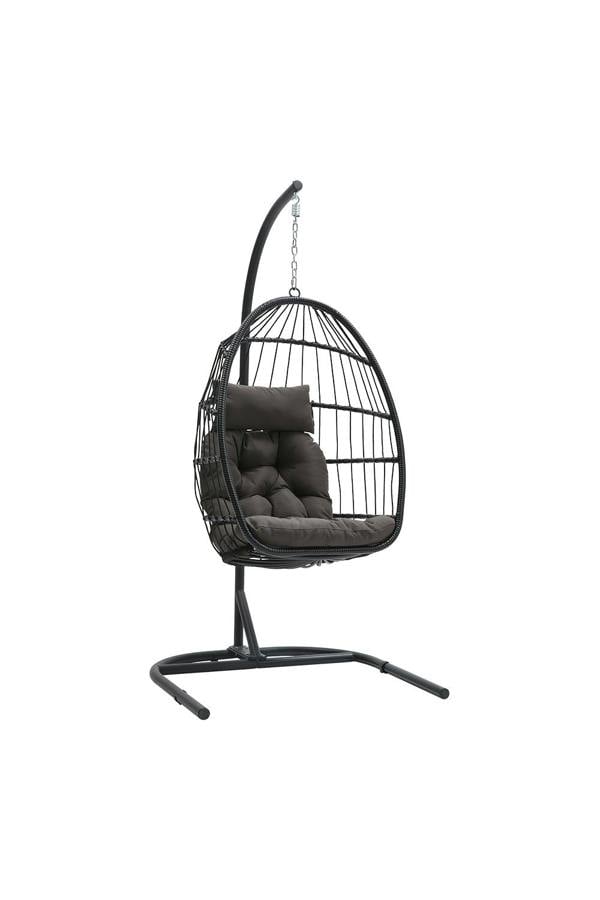 Living and Home Outdoor Hanging Egg-Shaped Chair
