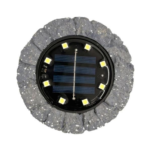 Milagro Rock Solar Lamp 3000K Ip44 Grey