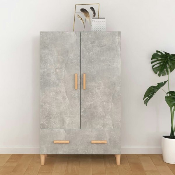 Berkfield Highboard Concrete Grey 70x31x115 cm Engineered Wood