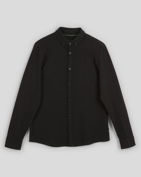 Steel & Jelly Textured Long Sleeve Jersey Shirt